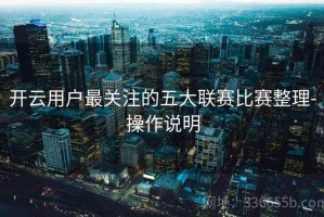 开云用户最关注的五大联赛比赛整理-操作说明