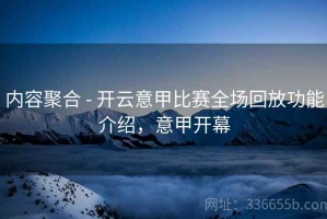 内容聚合 - 开云意甲比赛全场回放功能介绍，意甲开幕