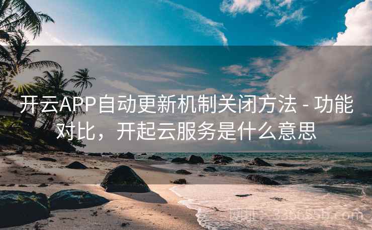 开云APP自动更新机制关闭方法 - 功能对比，开起云服务是什么意思