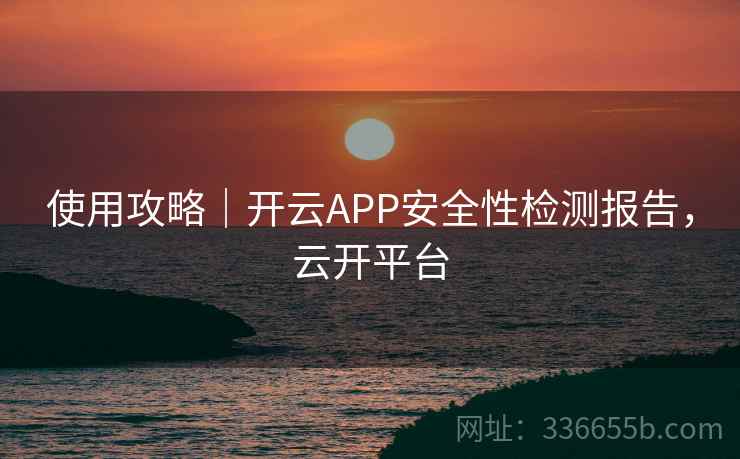 使用攻略｜开云APP安全性检测报告，云开平台